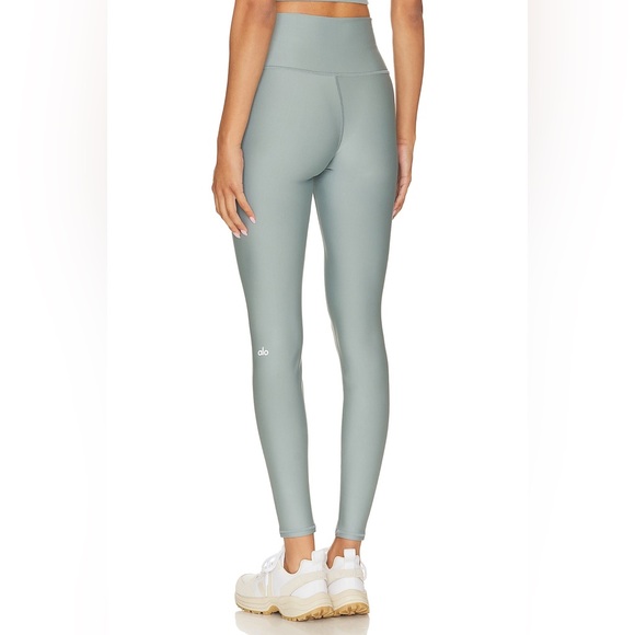 Alo Yoga 7/8 High-Waist Airlift Leggings - Light Green | M - Picture 16 of 16